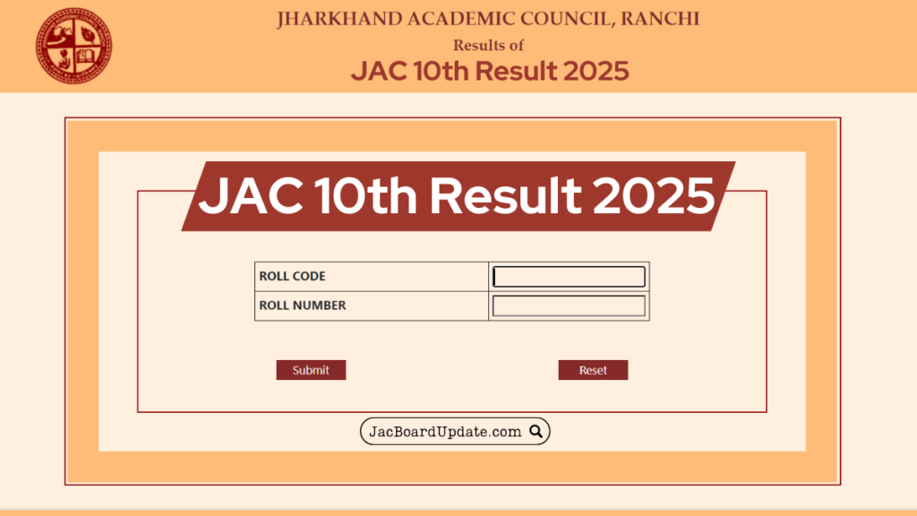 JAC 10th Result 2025