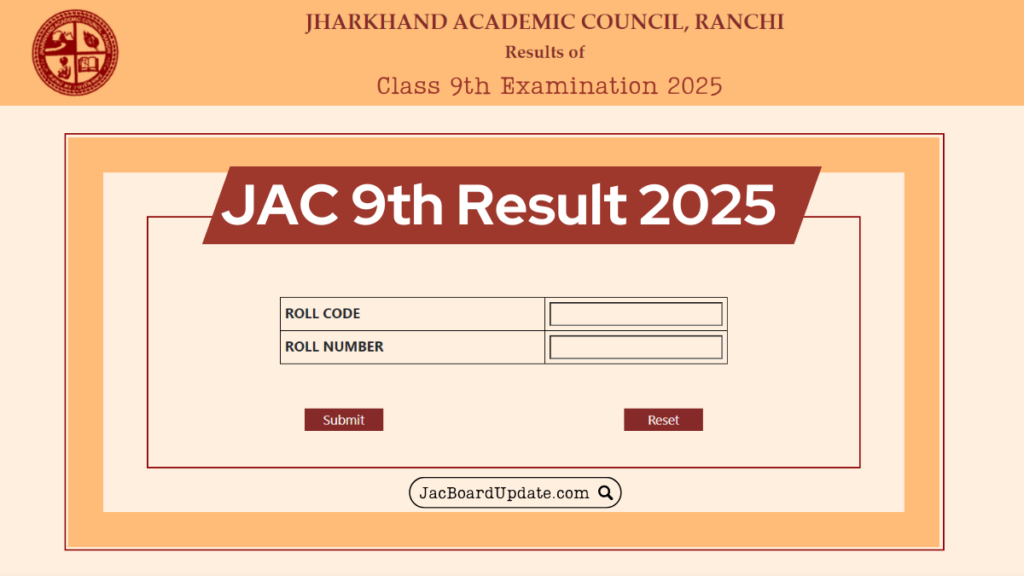JAC 9th Result 2025