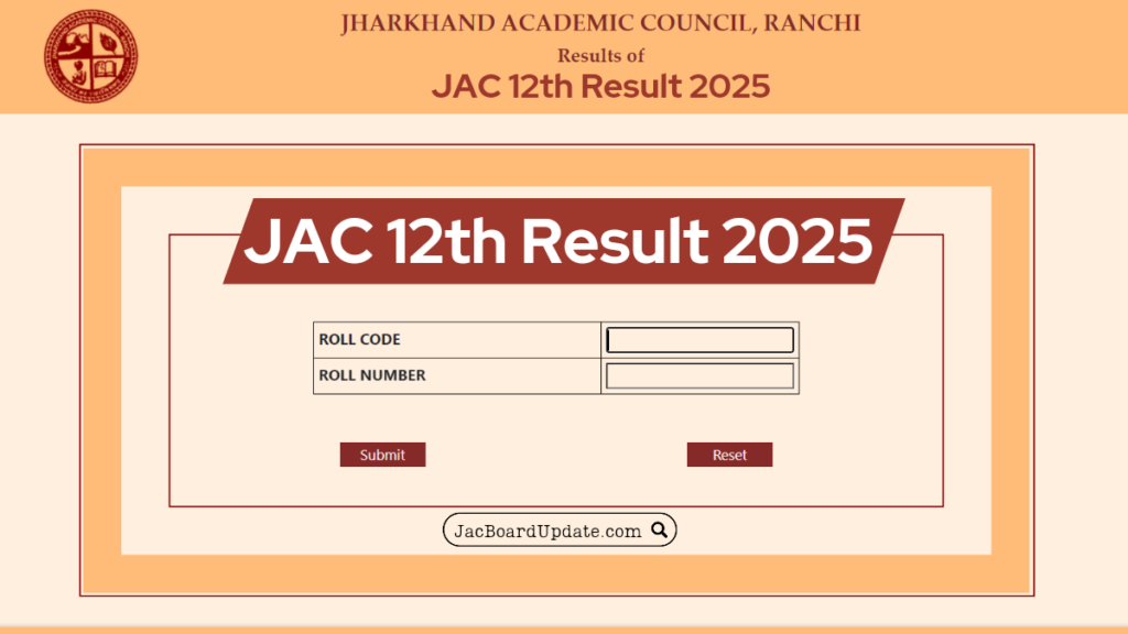 JAC 12th Result 2025